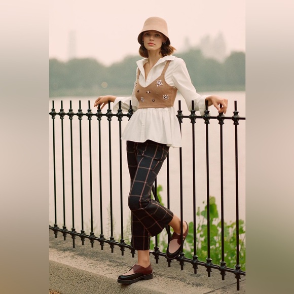 Anthropologie x Mare Mare Bow-Back Tunic Blouse Size L - Picture 3 of 16